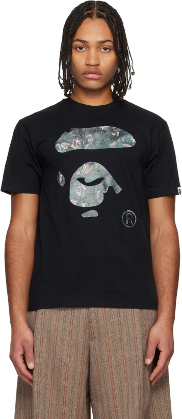 Photo: BAPE Black Tree Edge Camo Ape Face T-shirt