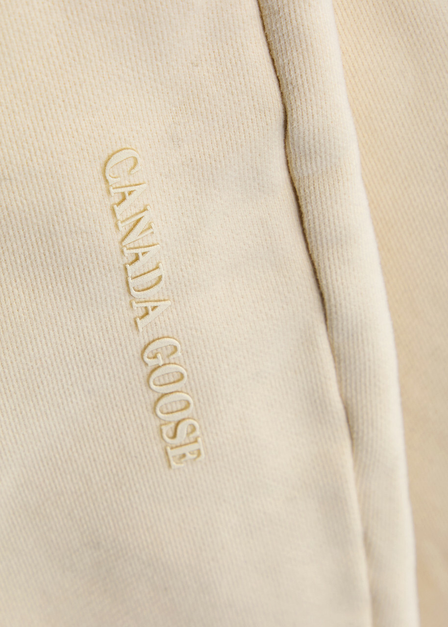 Canada Goose Muskoka Logo Cotton Sweatpants Cream