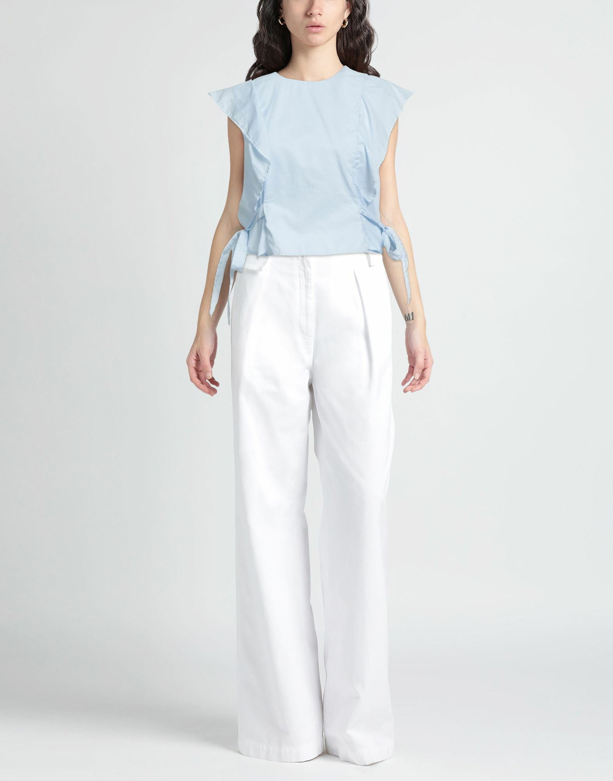Alessia Santi Womens Top in Sky blue