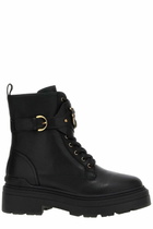 Pinko Logo Plaque Combat Boots