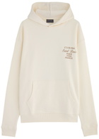 Club 1984 Patron 84 Printed Hooded Cotton Sweatshirt Off White