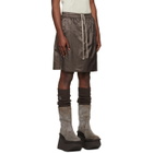Rick Owens Moncler + Rick Owens Gray Kiltshorts