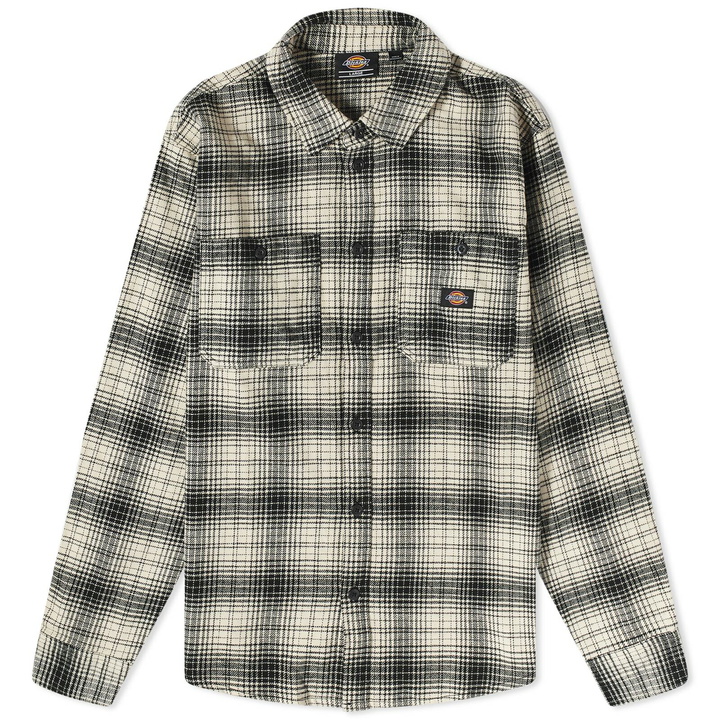 Photo: Dickies Men's Evansville Flannel Overshirt in Whitecap Grey