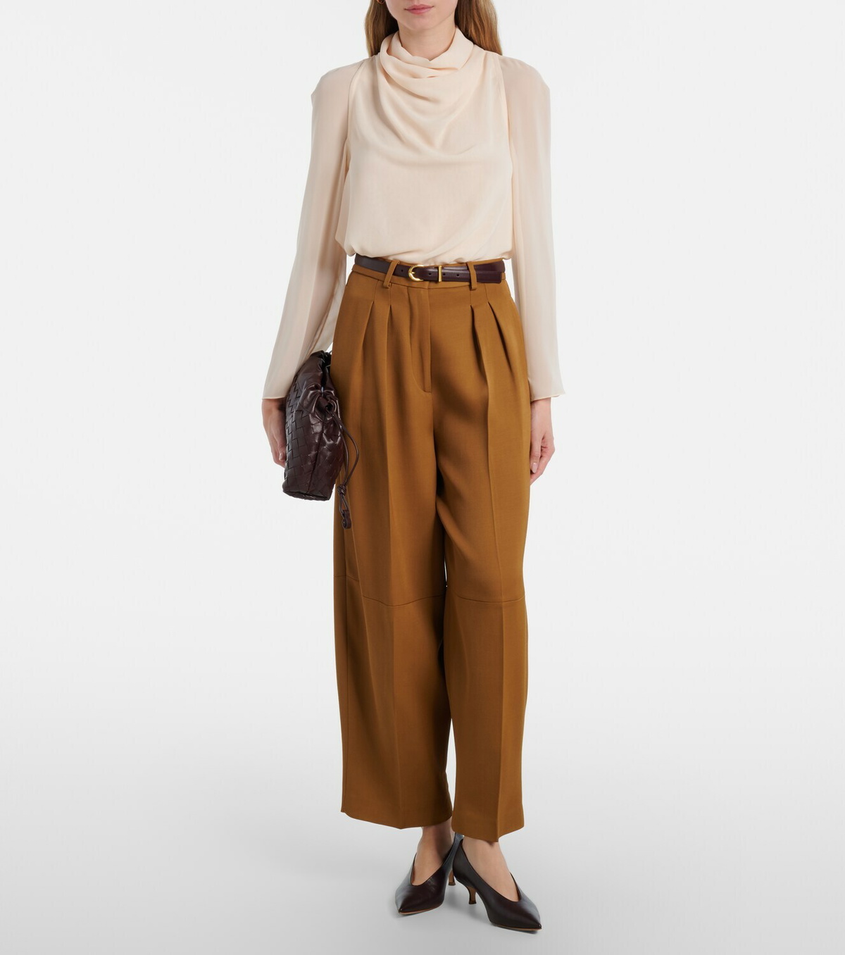 Altuzarra Dash cropped barrel-leg pants