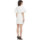 Edit White Balloon Sleeve Mini Dress