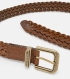 Etro Braided leather belt