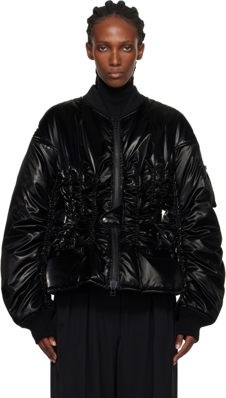 Photo: Junya Watanabe Black Cinched Bomber Jacket