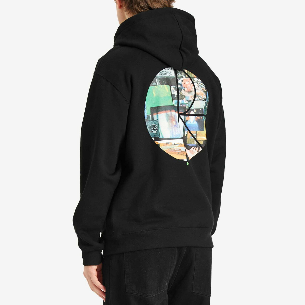 Polar Skate Co. Men's Dave Fill Logo Hoodie in Black