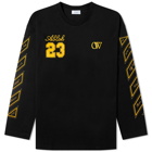 Off-White Men's 23 Abloh Long Sleeve T-Shirt in Gold Fusion