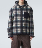 Loewe Plaid wool and linen jacket