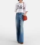 Chloé Summer Banana Mini raffia shoulder bag