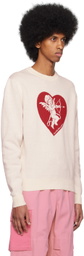 Double Rainbouu Off-White Cherub Sweater