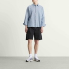 Folk Men's Easy Fit Shirt in Washed Indigo Stripe