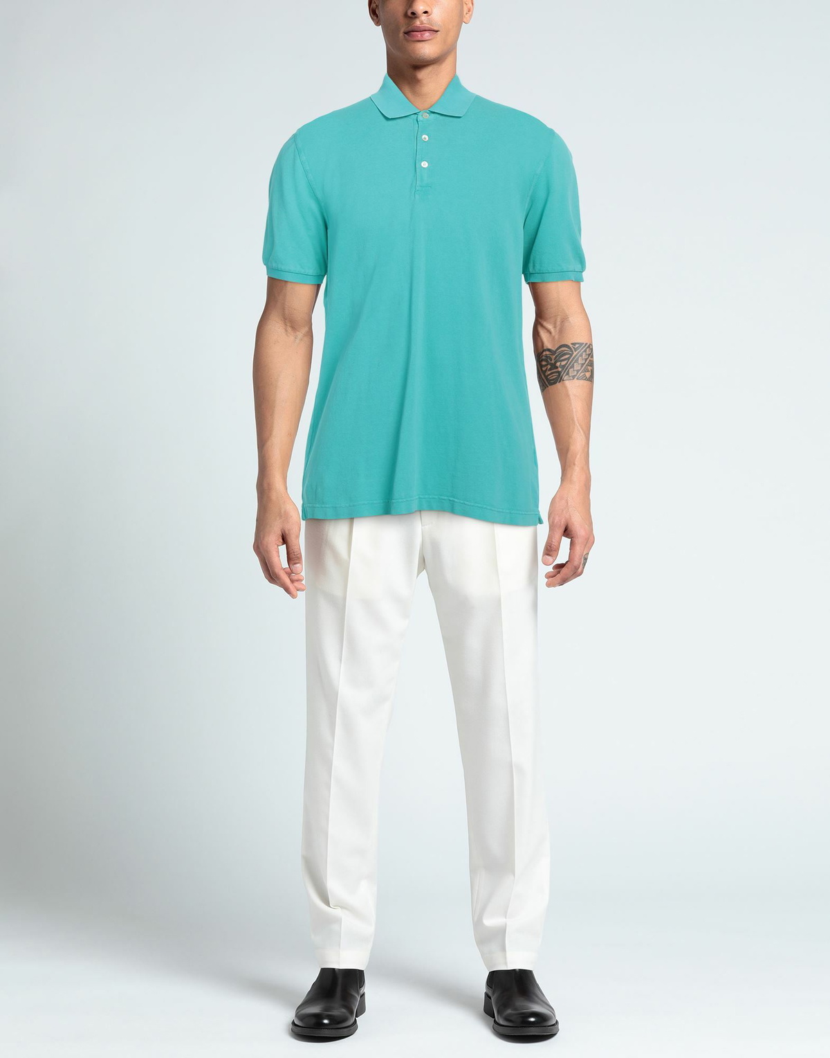 Fedeli Mens Polo shirt Turquoise