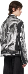 Jean Paul Gaultier Black & White 'The Trompe L'œil Perfecto' Denim Jacket
