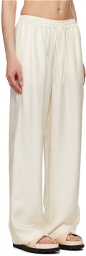 Róhe Off-White Wide-Leg Trousers
