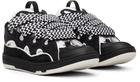 Lanvin Black & White Curb Sneakers
