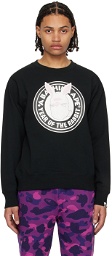 BAPE Black Crewneck Sweatshirt