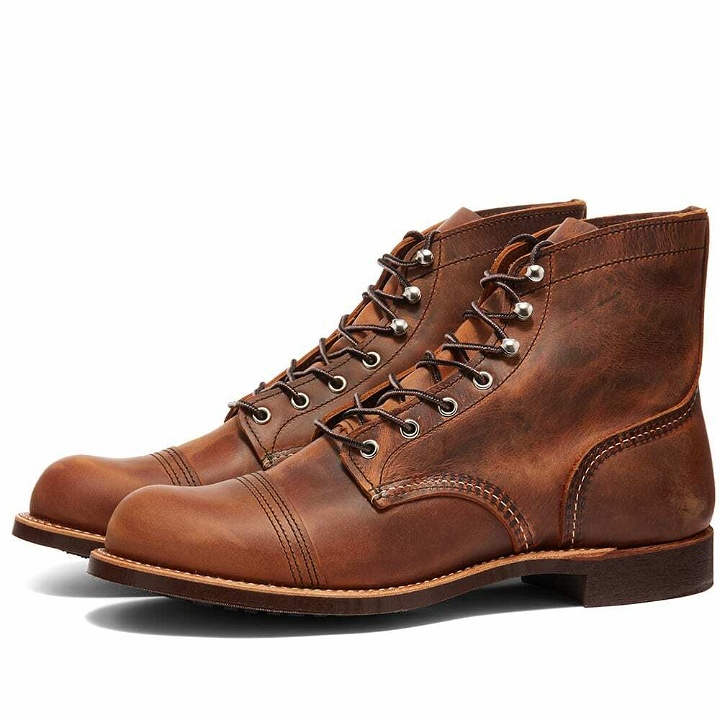 Photo: Red Wing Men's 8085 Heritage 6" Iron Ranger Boot in Copper Rough/Tough