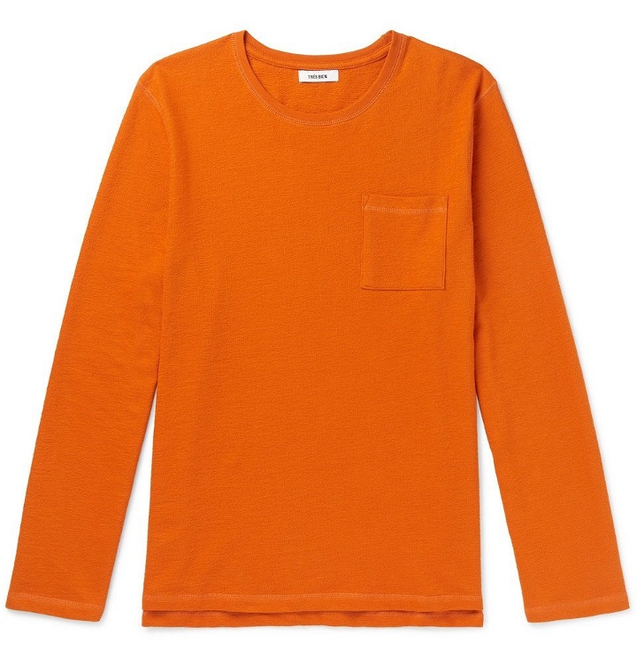 Photo: Très Bien - Over-Dyed Cotton-Jersey Sweatshirt - Men - Orange
