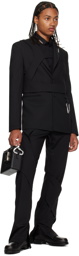 HELIOT EMIL Black Integrated Tailored Trousers