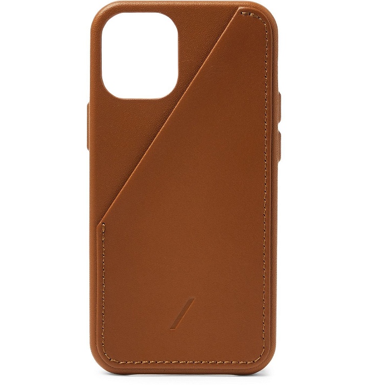 Photo: NATIVE UNION - Clic Card Leather iPhone 12 Mini Case - Brown