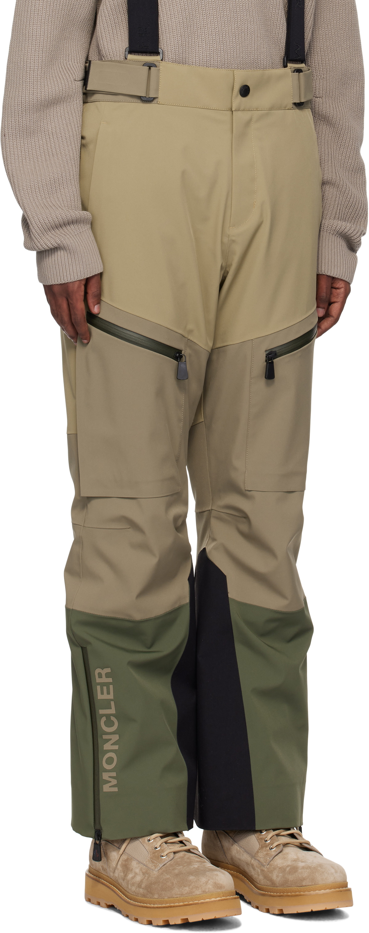 Moncler Grenoble Green Ski Trousers