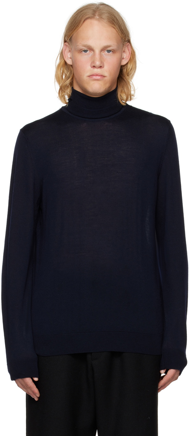 NN07 Navy Richard 6120 Turtleneck NN07