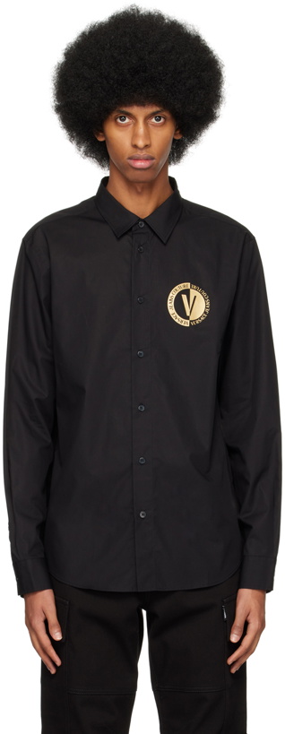 Photo: Versace Jeans Couture Black V-Emblem Shirt