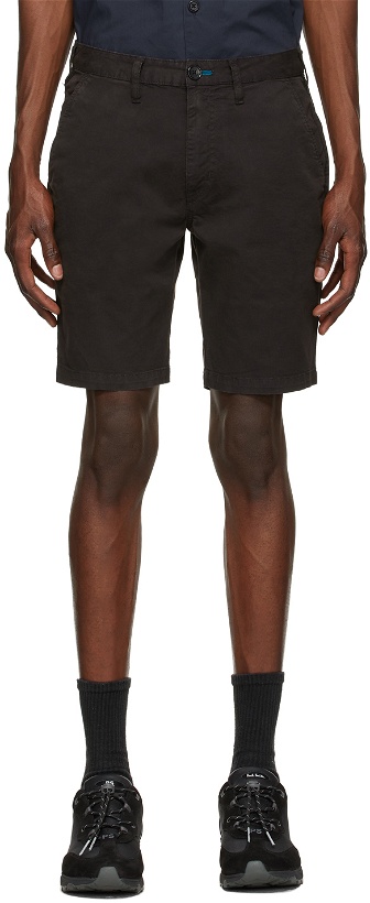Photo: PS by Paul Smith Brown Garment-Dyed Shorts