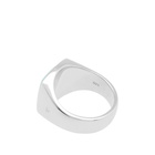 Tom Wood Men's Cushion Ring in Silver/Turquoise