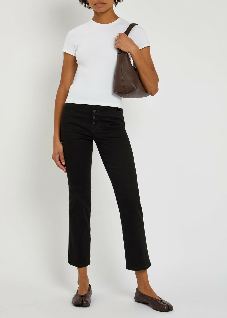 Good American Stretch-cotton T-shirt White