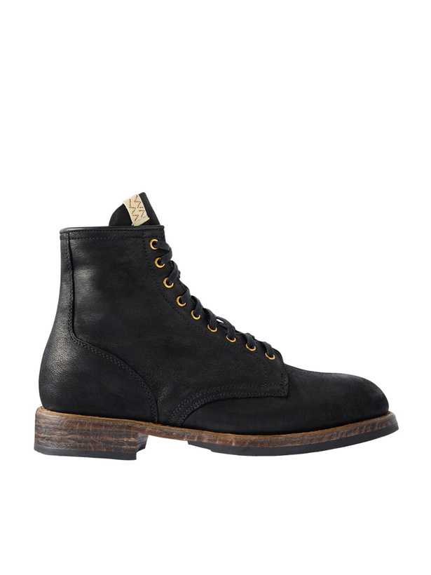 Photo: Visvim - Brigadier Hi-Folk Leather Lace-Up Boots - Black