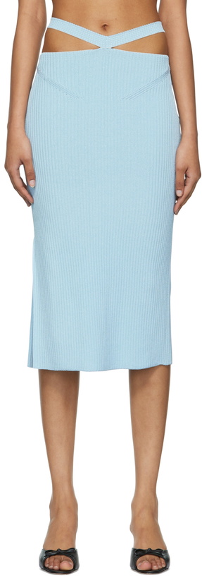 Photo: Anna October Blue Alizee Midi Skirt