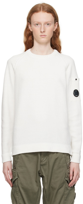 Photo: C.P. Company White Crewneck Sweater