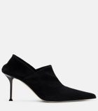 Christen Helix 75 suede pumps