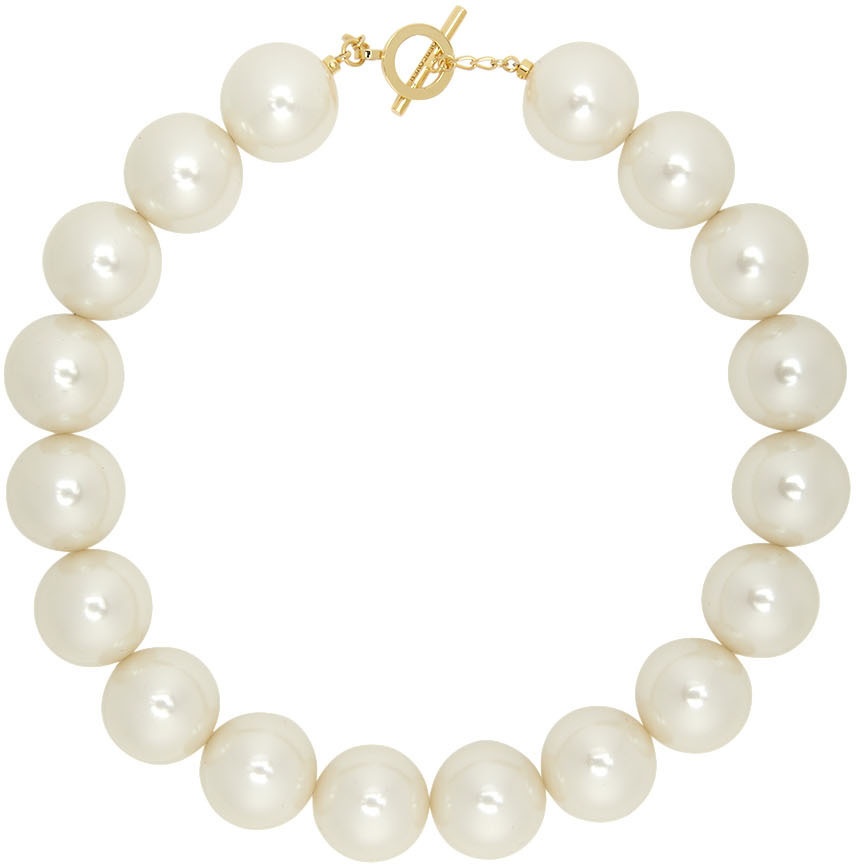 Undercover Gold Pearl Choker Necklace