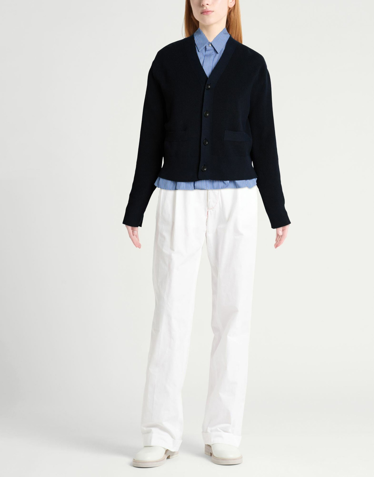 Sacai Womens Cardigan Midnight in Blue