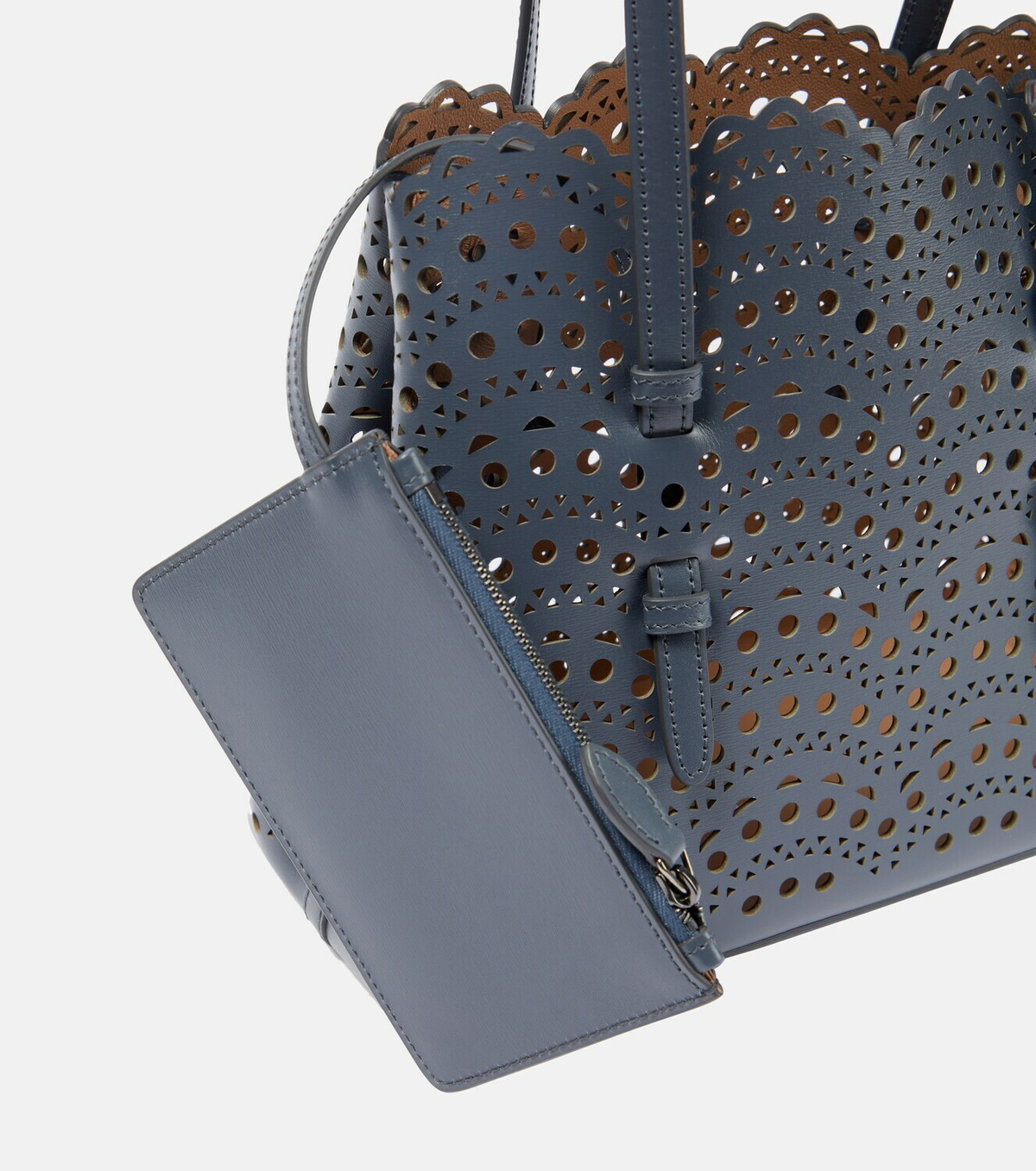 Alaïa Le Mina 25 Medium Vienne Wave leather tote bag