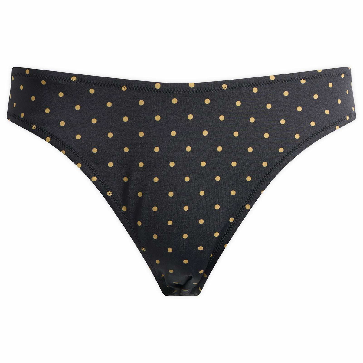 Fruity Booty Women's Celine Polka Bikini Bottoms in Black/Tan