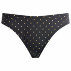 Fruity Booty Women's Celine Polka Bikini Bottoms in Black/Tan