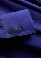 Forte_forte Belted Side-split Midi Dress Blue