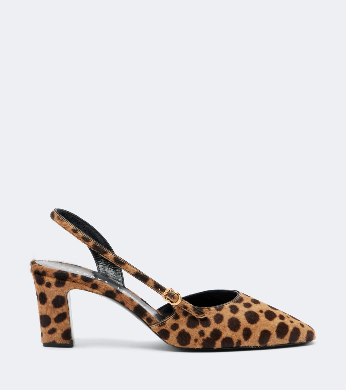 Herbert Levine Ask Around calf hair slingback pumps