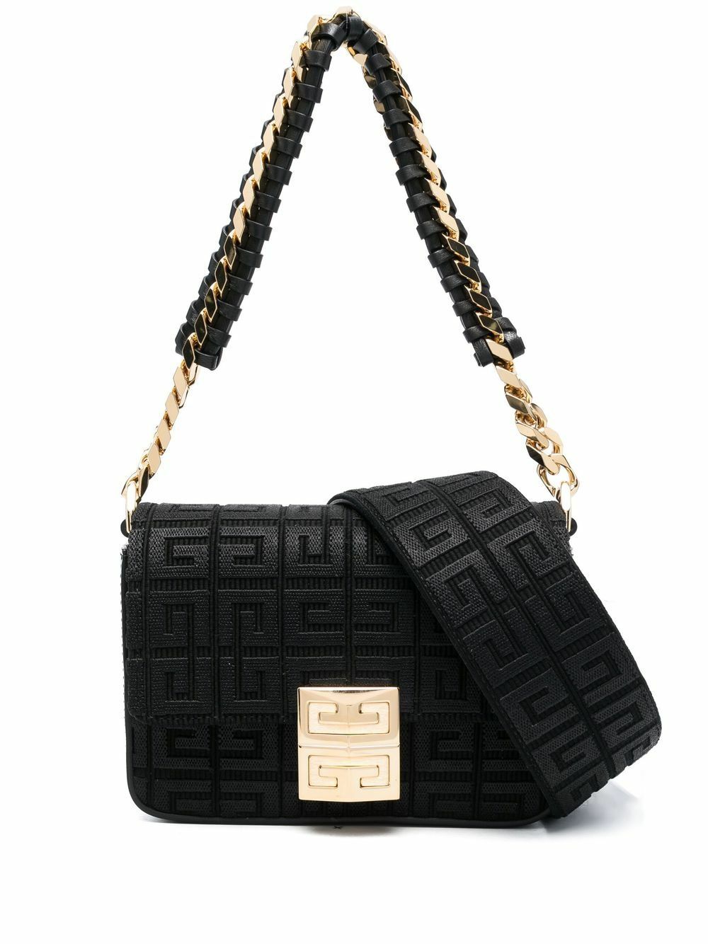 GIVENCHY - 4g Embroidered Canvas Small Shoulder Bag Givenchy