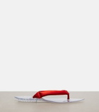 Alaïa Invisible satin thong sandals