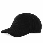 C.P. Company Men's Corduroy Cap in Black 