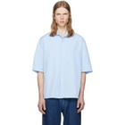 Jil Sander Blue Lightweight Cotton Poplin Shirt
