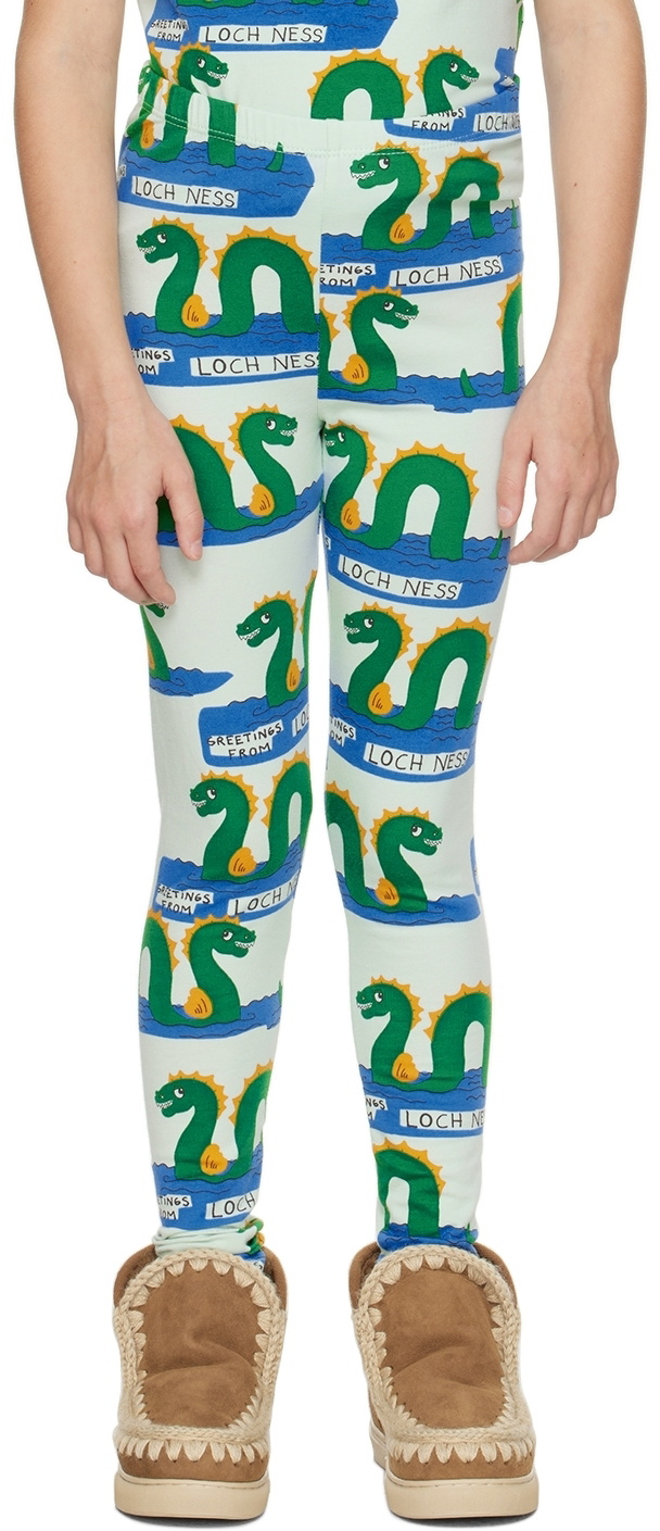 Mini Rodini Kids Blue Loch Ness Leggings