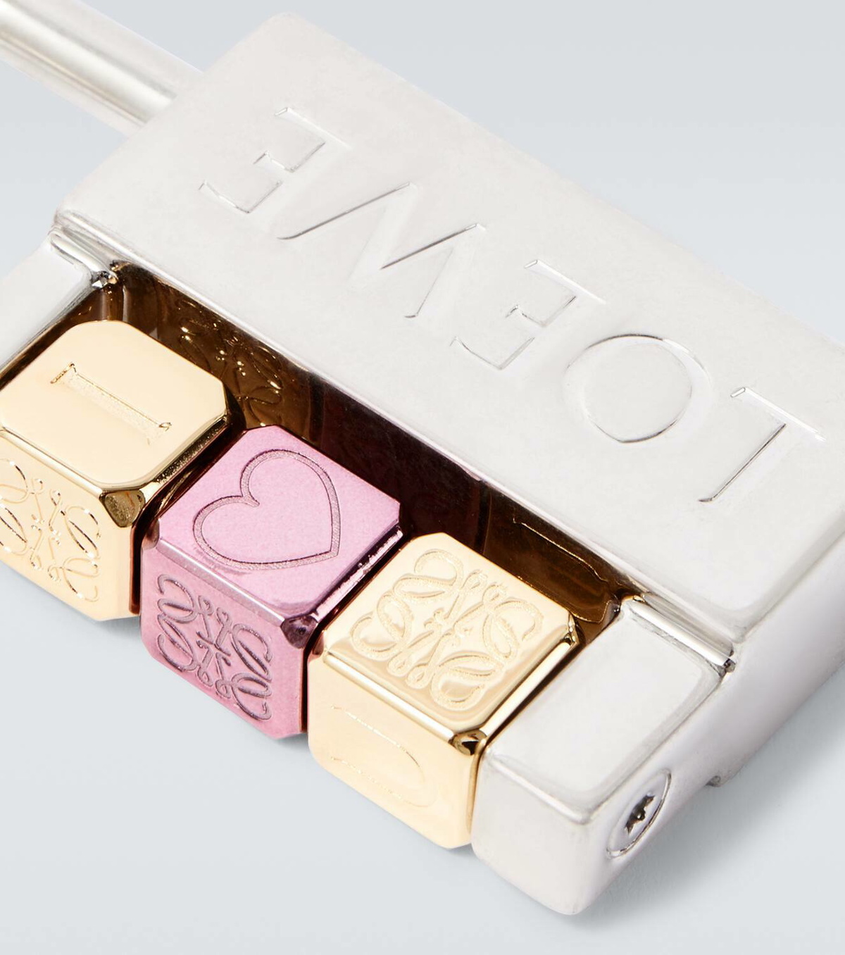 Loewe Padlock Anagram bag charm
