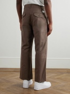 WTAPS - Straight-Leg Cotton-Twill Trousers - Brown